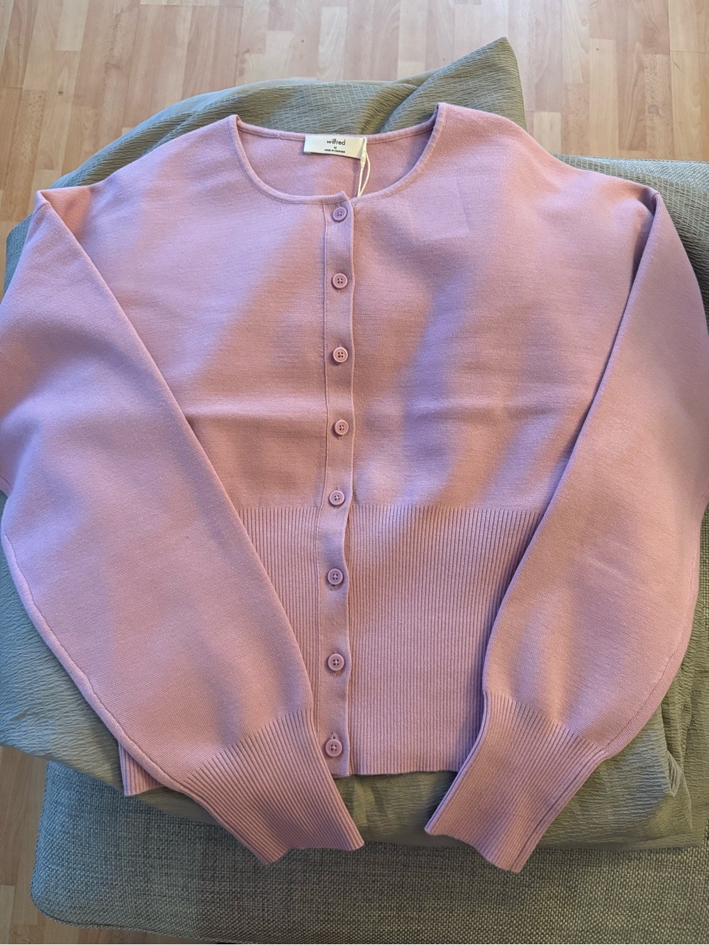 Wilfred Lilac Button-Front Cardigan - Picture 2 of 2